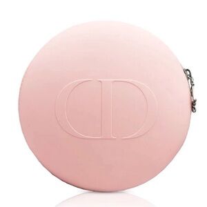 Dior GWP Pink Round silicone pouch